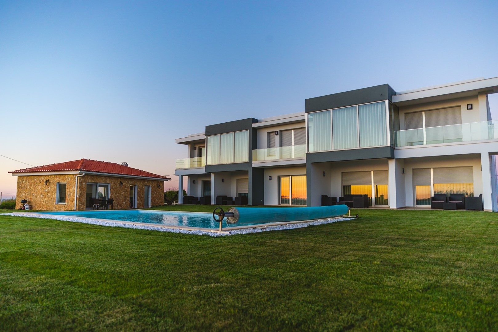 Pool area rear view